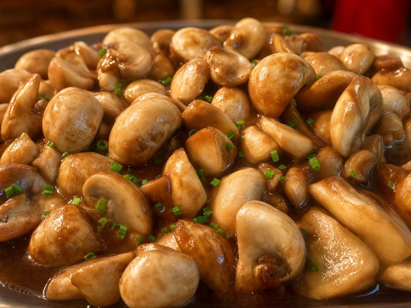 Champignons in brauner Sauce